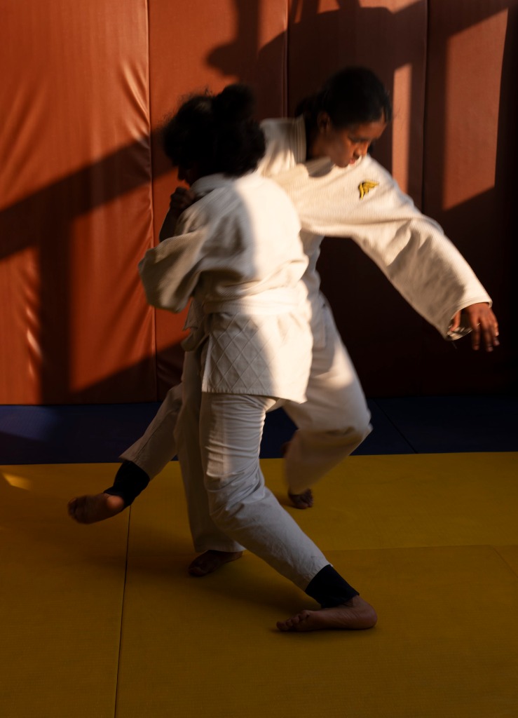 Martial Athletes Training on Floor 02