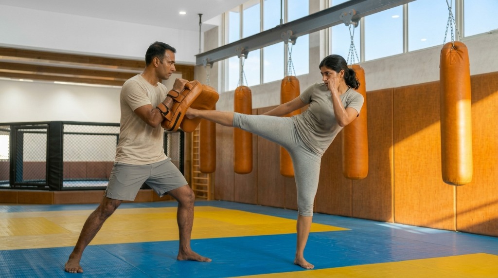 Kickboxing at Namma Combat
